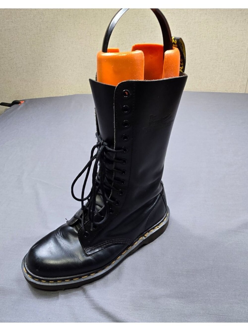 Dr Martens Black Combat Boot Size 7 Mens Leather Amputee LEFT SHOE ONLY